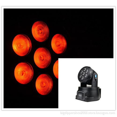 china factory 2021 7*8W Mini Effect For Disco Party Stage Led Light Moving Head Light LM70S